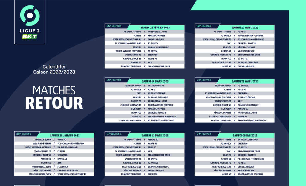 Ligue 2 Calendrier Lens 