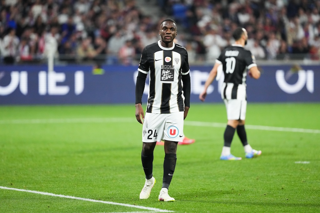 Emmanuel BIUMLA of Angers during the Ligue 1 MCDonald's match between Lyon and Angers on May 17, 2025 at Groupama Stadium in Lyon, France. (Photo by Dave Winter/Icon Sport) - Photo by Icon Sport