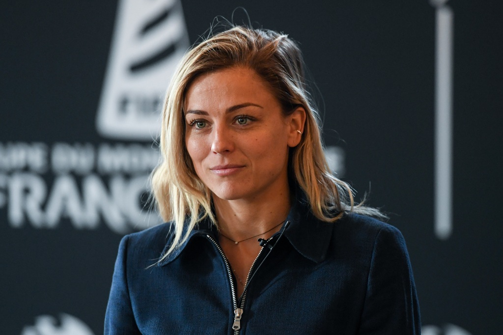Laure Boulleau during the Press Conference of Canal Plus for the FIFA Women World Cup 2019 on May 7, 2019 in Boulogne-Billancourt, France. (Photo by Anthony Dibon/Icon Sport) - Photo by Icon Sport l Ligue 2