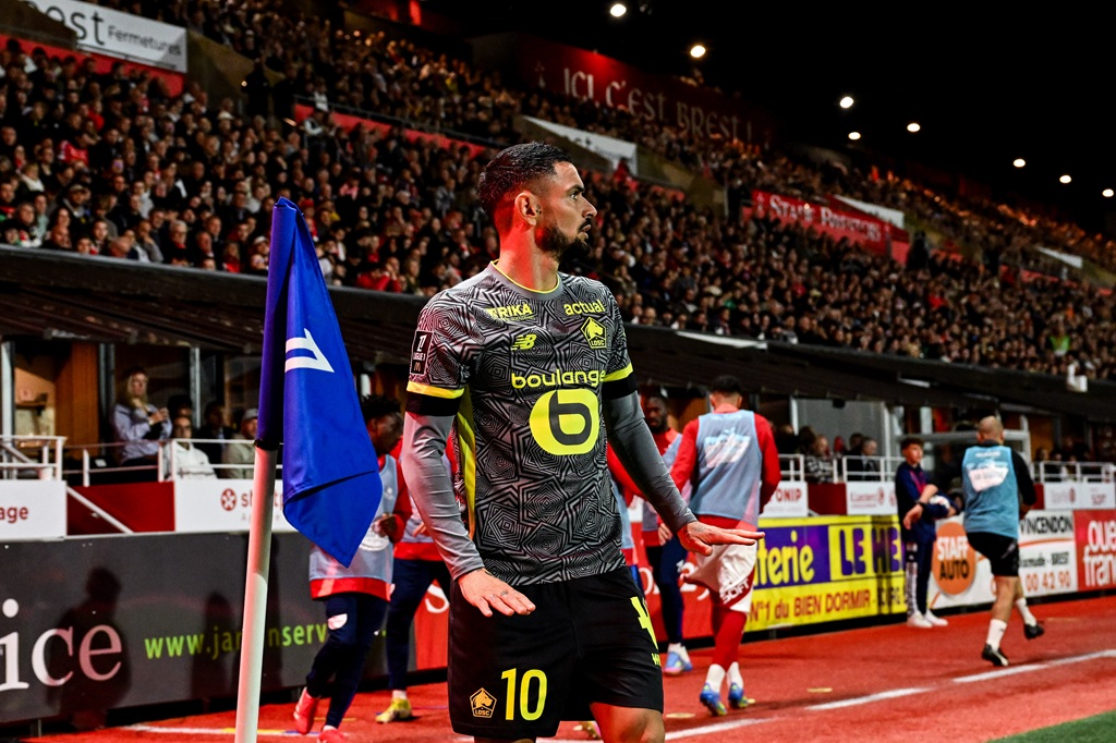 Remy CABELLA of Lille during the Ligue 1 McDonald's match between Brest and Lille on May 10, 2025 at Stade Francis Le Ble in Brest, France. (Photo by Sandra Ruhaut/Icon Sport) - Photo by Icon Sport l Ligue 2